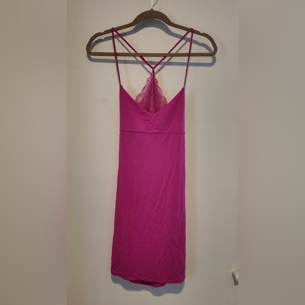 Victoria’s Secret Modal Lace Racerback Mini Slip Size M - Soft Cozy Minimal NWT - Picture 13 of 13